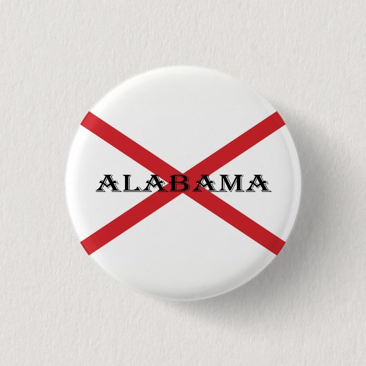 Alabama en vlag pbcnt ronde button 3,2 cm (Voorkant)