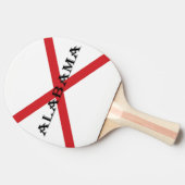 Alabama en Vlag pcnt Tafeltennisbatje (Zijkant)
