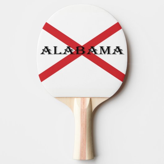Alabama en Vlag pcnt Tafeltennisbatje (Voorkant)