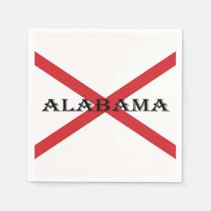 Alabama en Vlag pint Servet