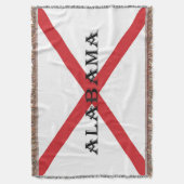 Alabama en Vlag tbcnt Deken (Voorkant Verticaal)