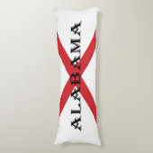 Alabama en Vlag tpcn Lichaamskussen (Voorkant Verticaal)