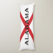Alabama en Vlag tpcn Lichaamskussen (Achterkant (Verticaal))