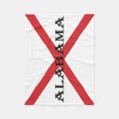 Alabama en Vlaggenfact Fleece Deken (Voorkant)