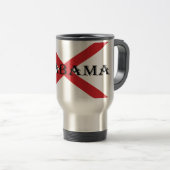 Alabama en Vlaggenmug Reisbeker (Voorkant rechts)