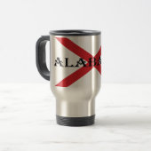 Alabama en Vlaggenmug Reisbeker (Voorkant links)