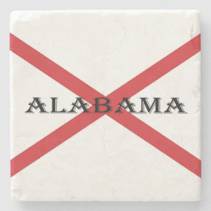 Alabama en vlagklooster stenen onderzetter
