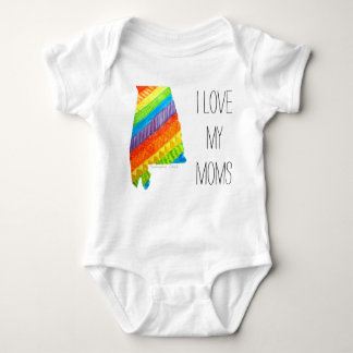Alabama Equality "I Love My Moms" Body Suit Romper