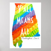 Alabama Equality "Y'all Means All" Matte Print (Voorkant)