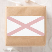 Alabama Faint Flag Verzendlabel (Insitu)