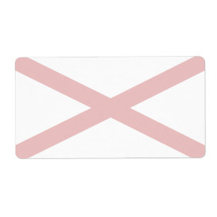 Alabama Faint Flag Verzendlabel