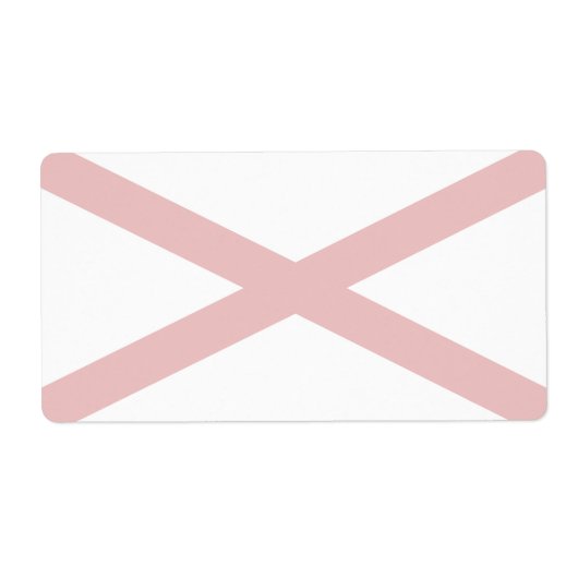 Alabama Faint Flag Verzendlabel (Voorkant)