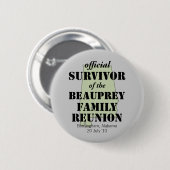 Alabama Family Reunion Survivor (groen) Ronde Button 5,7 Cm (Voorkant /achterkant)