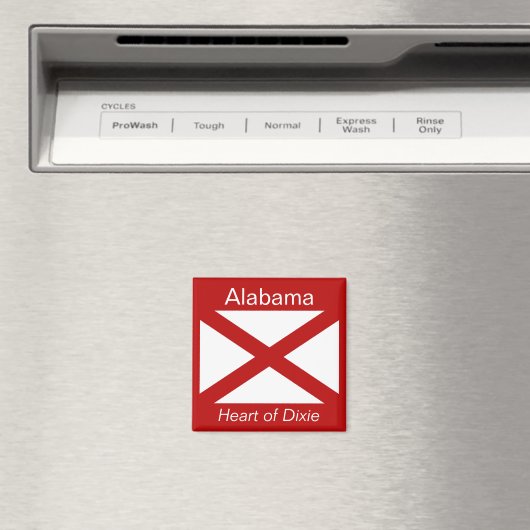 Alabama Flag Magnet (Insitu (Vaatwasser))