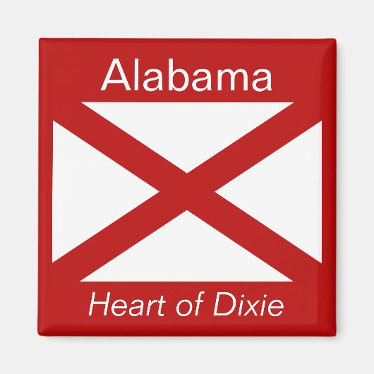 Alabama Flag Magnet (Voorkant)
