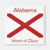 Alabama Flag Magnet (Voorkant)
