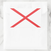 Alabama Flag Rechthoekige Sticker (Tas)