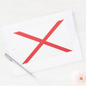 Alabama Flag Rechthoekige Sticker (Envelop)