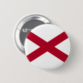 Alabama Flag Ronde Button 5,7 Cm (Voorkant /achterkant)