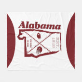Alabama Fleece Blanket Deken (Voorkant (Horizontaal))