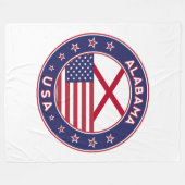 Alabama Fleece Deken (Voorkant (Horizontaal))