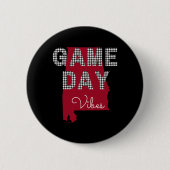 Alabama Football Tailgate Game Day Vibes Herfst Ronde Button 5,7 Cm (Voorkant)