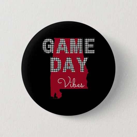 Alabama Football Tailgate Game Day Vibes Herfst Ronde Button 5,7 Cm (Voorkant)