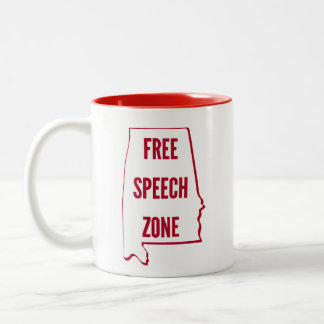 Alabama — Free Speech Zone Tweekleurige Koffiemok
