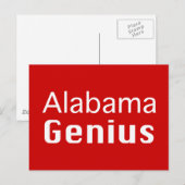 Alabama Genius Gifts Briefkaart (Voorkant / Achterkant)