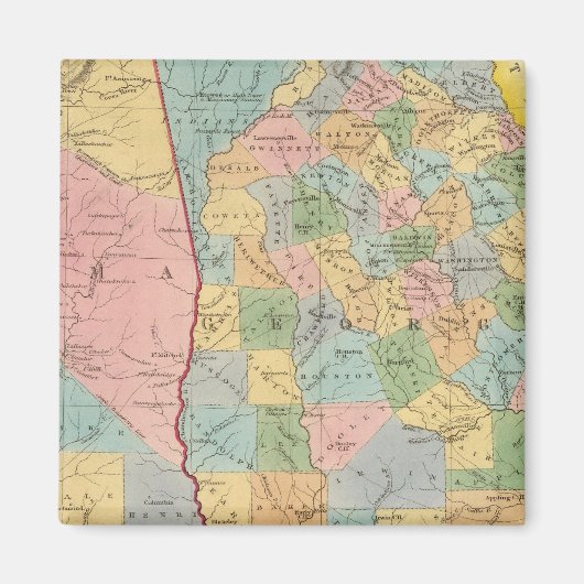 Alabama, Georgia Magneet (Voorkant)
