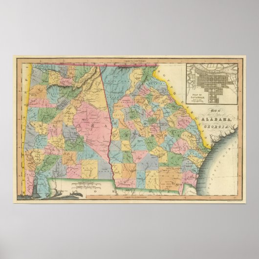 Alabama, Georgia Poster (Voorkant)