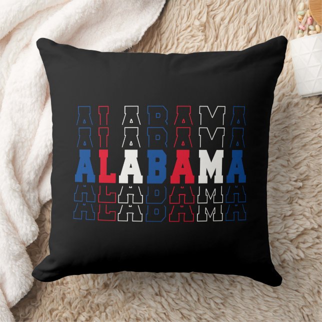 Alabama gestapeld Word Art Kussen (Deken)
