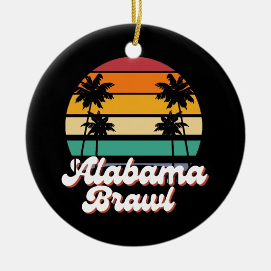 Alabama Gevecht Keramisch Ornament (Voorkant)