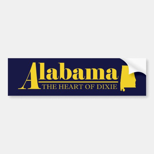 Alabama Gold Bumpersticker (Voorkant)