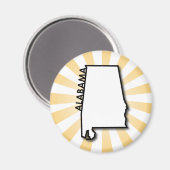 Alabama Gold Burst Magneet (Voorkant / Achterkant)