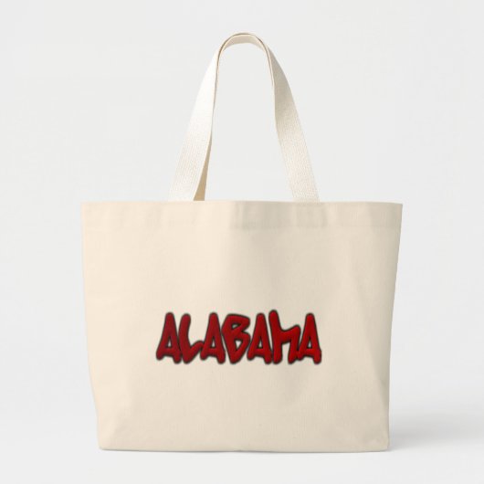 Alabama Graffiti Grote Tote Bag (Voorkant)