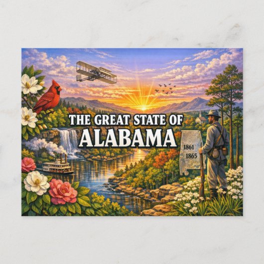 Alabama Greetings Ansichtkaart Briefkaart (Voorkant)