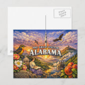 Alabama Greetings Postcard  Briefkaart (Voorkant / Achterkant)