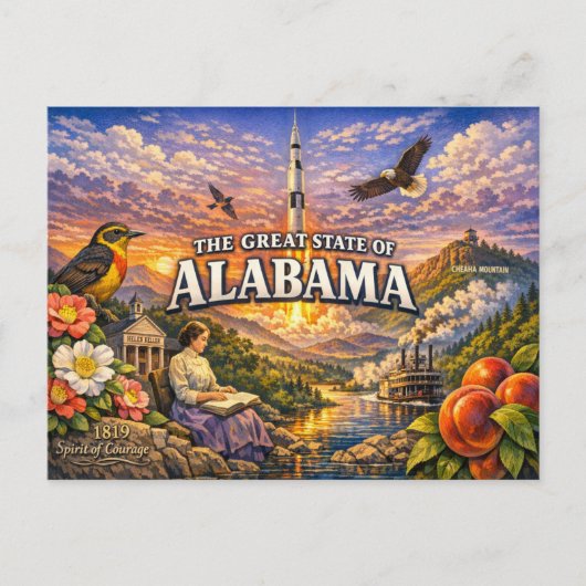 Alabama Greetings Postcard  Briefkaart (Voorkant)