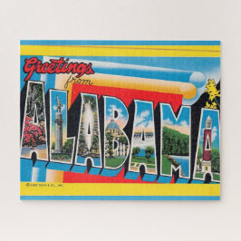 Alabama Groet Briefkaart Legpuzzel