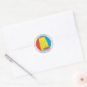 Alabama grote zeehond ronde sticker (Envelop)