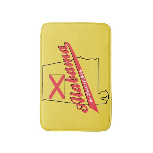 Alabama Hart van Dixie Badmat (Voorkant Verticaal)