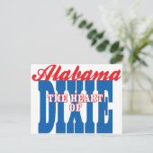Alabama Hart van Dixie Briefkaart (Staand voorkant)