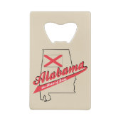 Alabama Hart van Dixie Creditkaart Flessenopener (Achterkant)