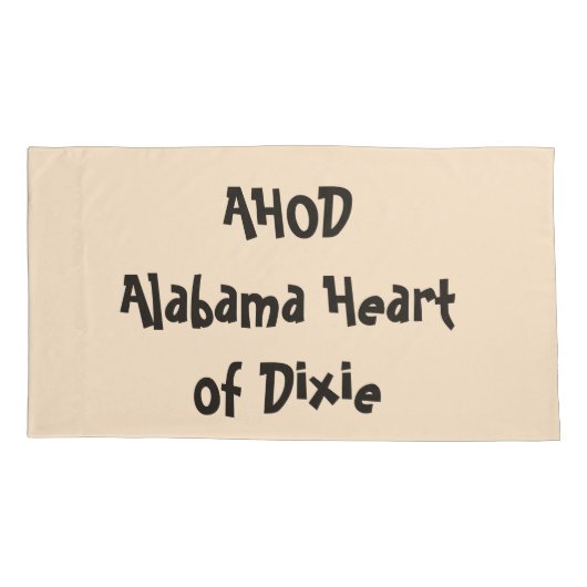 Alabama Hart van Dixie  Kussensloop (Achterkant)