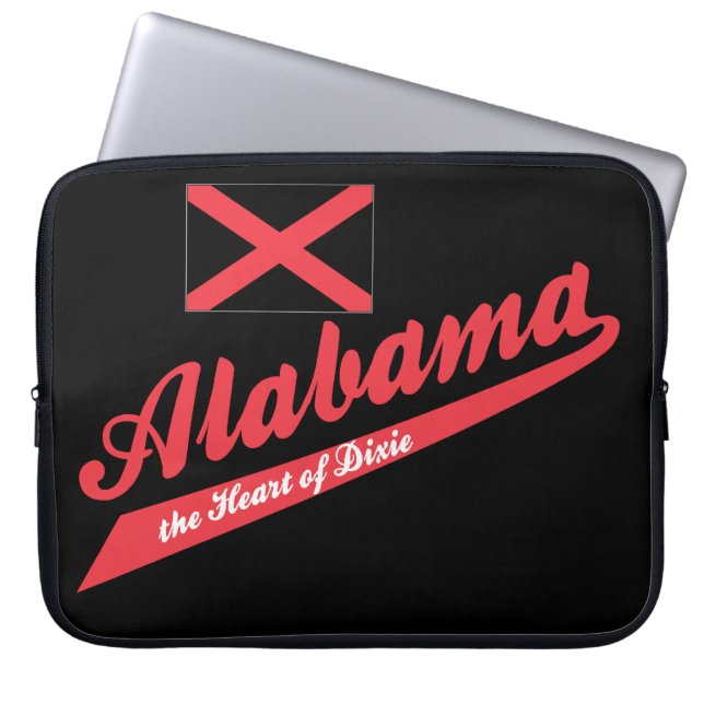 Alabama Hart van Dixie! Laptop Sleeve (Voorkant)