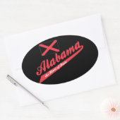 Alabama Hart van Dixie Ovale Sticker (Envelop)