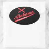 Alabama Hart van Dixie Ovale Sticker (Tas)