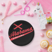 Alabama Hart van Dixie Papieren Bordje (Feest)