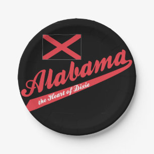 Alabama Hart van Dixie Papieren Bordje